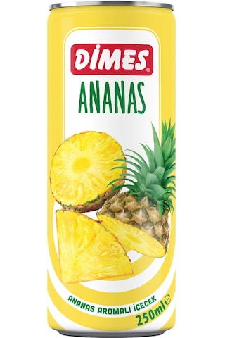 Dimes Ananas Aromalı İçecek 250 Ml X 12 Adet