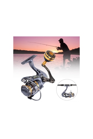 Xindoker Alüminyum Kollü Universal Balık Makinesi - Ks3000 Modeli, Deniz Kamışları İçin, Kol Yönü Değiştirilebilir, Hafif Ve Dayanıklı