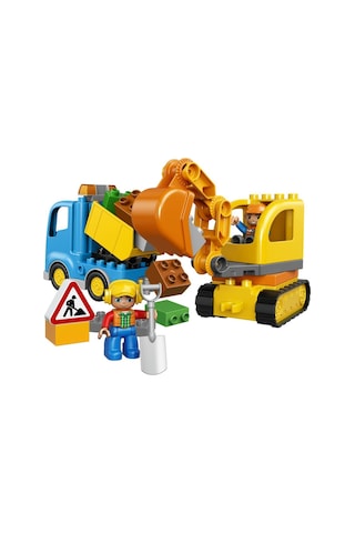 LEGO® Duplo 10812 Kamyon ve Paletli Kazıcı 26 Parça