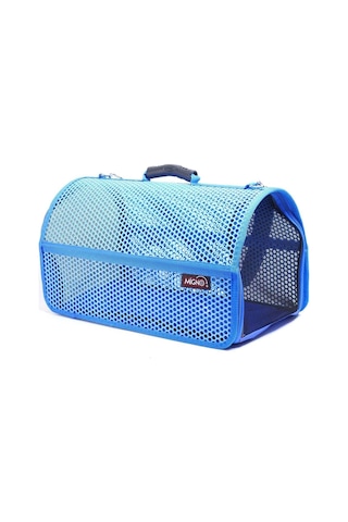 Flybag Voyager Fileli Model Kedi Köpek Taşıma Çantası, Mavi, 46x30x27 Cm