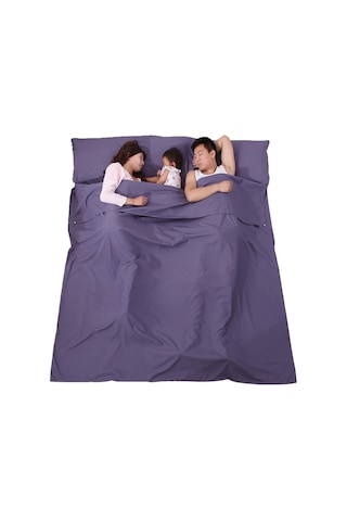 Hafif Uyku Tulumu Astarlı Uyku Tulumu Açık Kamp Otel Seyahat Mor