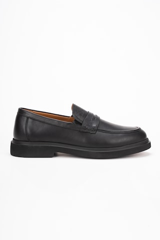 Fame Step Hakiki Deri Erkek Loafer Mokasen Klasik Ayakkabı Comfort Prato Siyah