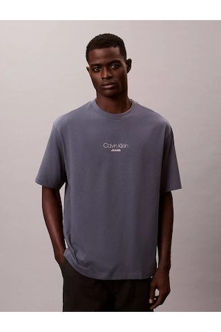Calvin Klein Ss 16s Rlxd Fıt Ckj Graphıc Tee-12842 Çok Renkli