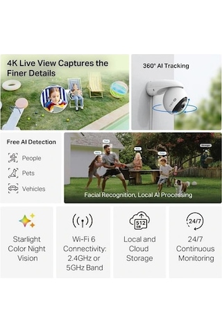 Tp-lınk 8mp Tapo C560ws Kablosuz Ip Kamera Pan-tılt