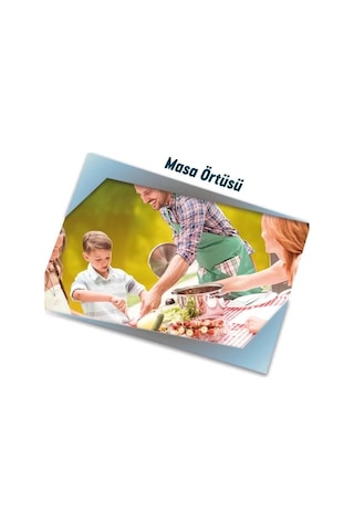 Pratikser Tek Kullanımlık Polietilen Masa Örtüsü Papatya - 100x150cm - 50Ad/Rulo