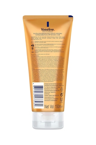 Vaseline Gluta-hya Serum Etkili Vücut Losyonu Güneş Koruyucu 150 Mililitre