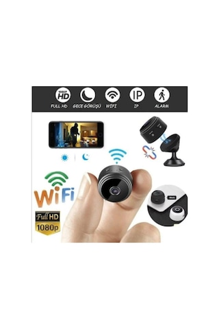1080p Wifi Mini Gizli Kamera Siyah