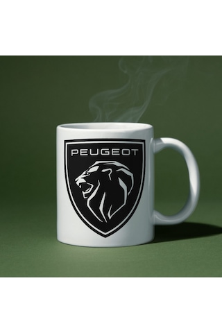Applucky Peugeot Logo Tarihçesi Baskı Kupa Bardak Beyaz