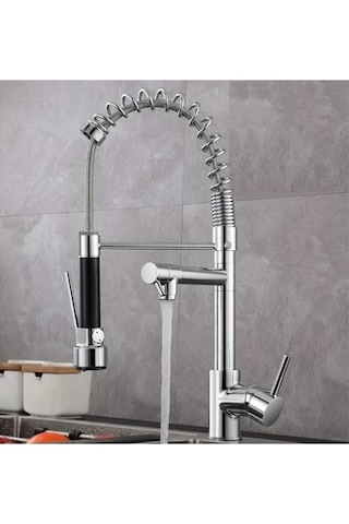 Hms Spiralli Çift Başlı Endüstriyel Mutfak Eviye Bataryası