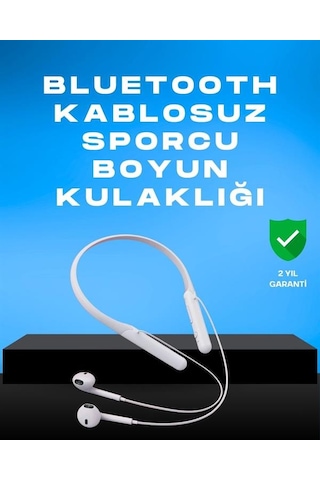 Kablosuz Bluetooth Kulaklık Boyun Askılı, 100 Saat Pil Ömrü - Bayi Depom