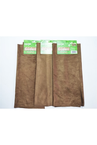 3 Adet Güderi Bez Natural Lüks 50x35 Cm Evde Arabada Ofiste