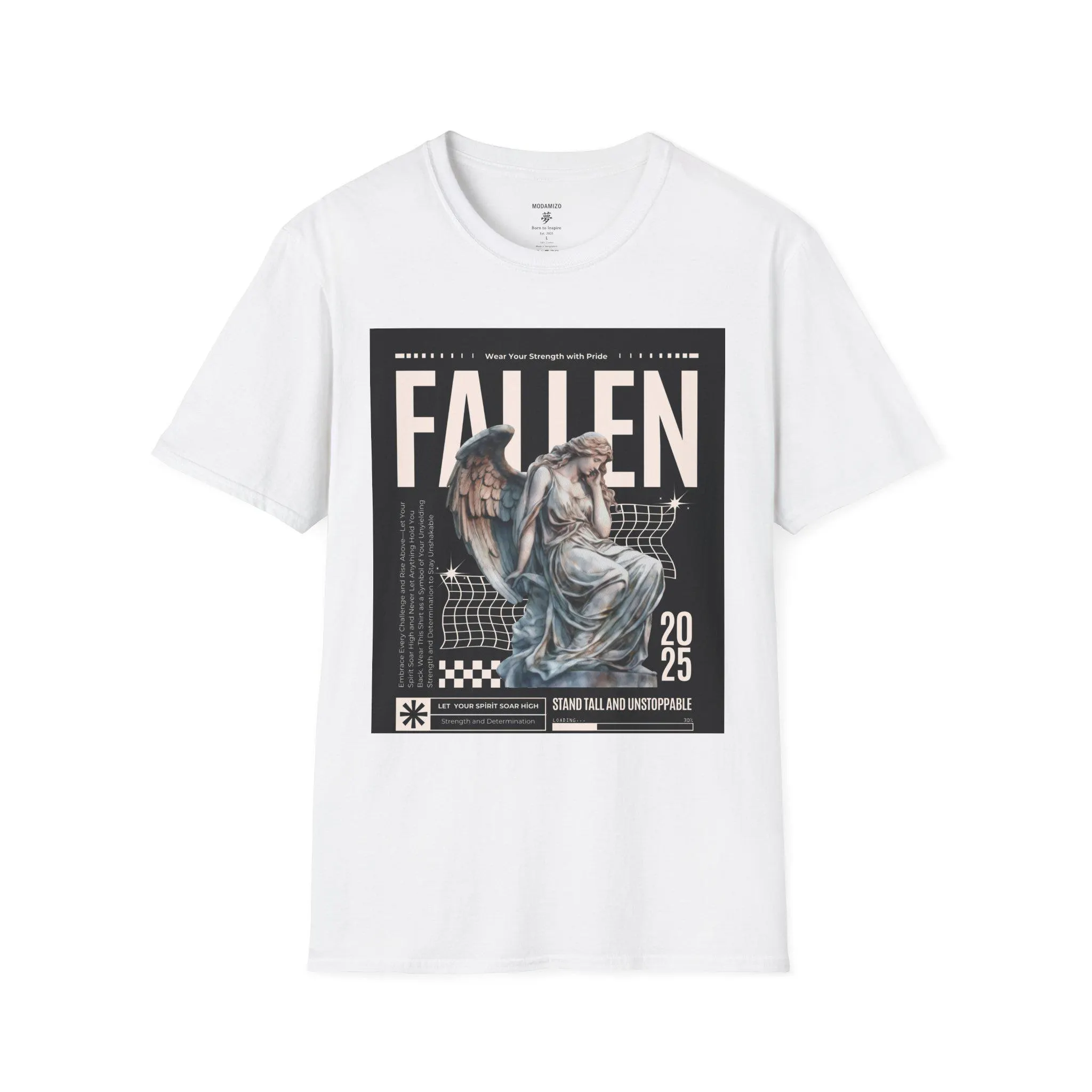 Düşmüş Melek Grafik Tişört: Unisex Yumuşak Pamuk.