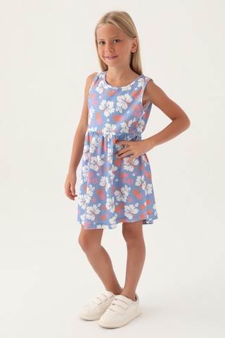 Rolypoly Kız Çocuk Mavi Elbise 5274-48415 Mavi