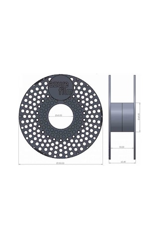 Azurefilm Carbon Fiber Pet 2.85mm 500g Filament