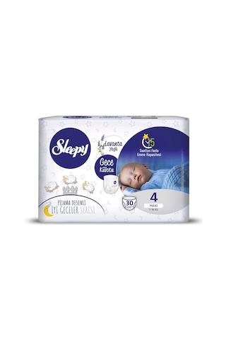 Sleepy Lavanta Yağlı Gece Külotu 4 Numara Maxi 30 Adet