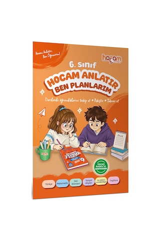 Hocam Anlatır 6. Sınıf Konu Anlatımlı Yazılı Provaları Tamamı Video Destekli-hediye Planlama Kitapçığı-169889