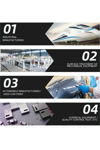 Moly Abs Malzeme Beyaz Cila Kalınlık Ölçer 0-2000μm Lcd Ekran 3%+1μm Hassasiyet