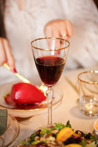 Rakle Pure Altın Yaldızlı 4'lü Kadeh Seti 255 Cc Renkli