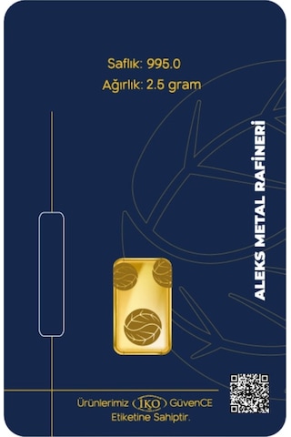 Agakulche 2,5 Gr 995 24 Ayar Amr Külçe Altın