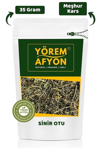 Yörem Afyon Meşhur Kars Yöresinden Dağ Eteklerinden Toplanmış Sinir Otu Plantago Lanceolata 35gr.
