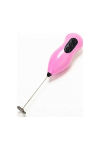 Coffee Whisk Pilli Çırpıcı Mini Pembe Mixer