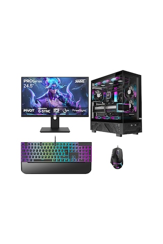 Dragos DRX8035 i7-14700KF 16 GB 512 GB M2 NVMe SSD 8 GB RTX5060 24.5" Free Dos Masaüstü Oyuncu Bilgisayarı