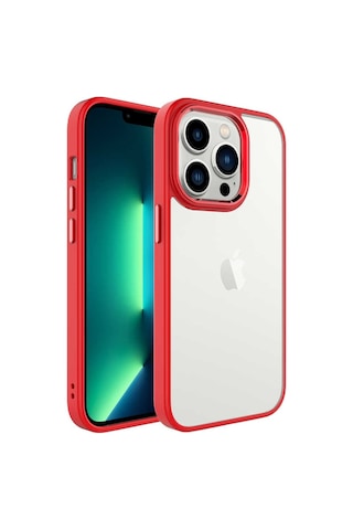 Apple Uyumlu iPhone 14 Pro Kılıf Sararmaz Defens Armour Krom Case