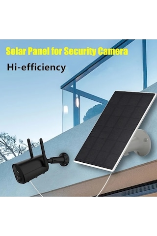 Besthome1 Dream011 2x Beyaz 5v Güneş Paneli, 3x Düşük Voltaj Kamera/fan Şarj İçin 360 Döner Braket Type C Usb