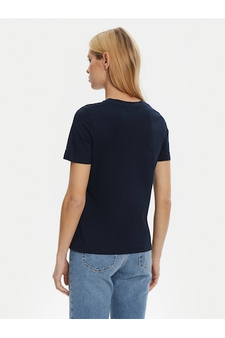 Tommy Hilfiger Tommy Hılfıger Kadın T-shırt Ww0ww45428-c1g Lacivert