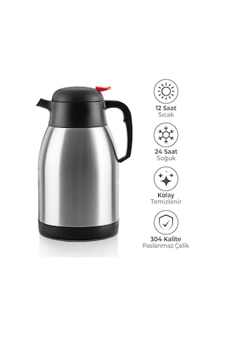 Penguen 2 Litre Çelik Termos Png-1200p, Penguen Çay Termosu Çok Renkli