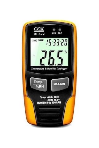 Cem Dt-172 Sıcaklık Ve Nem Kayıt Cihazı