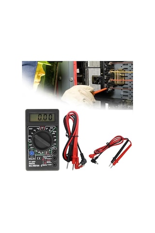 Dijital Avometre Multimetre Ölçü Aleti Dt830b Buzırlı Problar Dahil