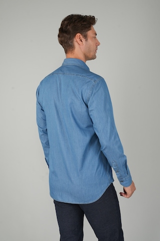 Bisse Erkek Uzun Kollu Spor Açık Renk Denim Gömlek Gmjean252171 D39 Lacivert