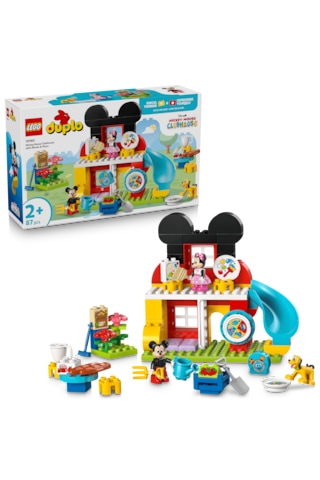 LEGO® DUPLO®│Disney Minnie ve Pluto ile Mickey’nin Kulüp Evi 10465 -2 Yaş ve Üzeri Çocuklar için Yaratıcı Oyuncak Yapım Seti (87P)