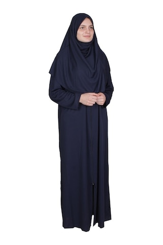 Zehranaz Namaz Elbisesi Lacivert Fermuarlı Namaz Elbisesi Lacivert