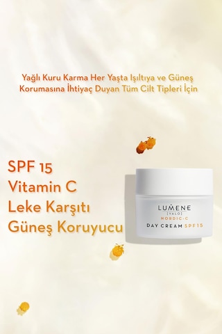 Lumene Day Cream SPF15 Vitamin C Aydınlatıcı & Leke Karşıtı Gündüz Bakım Kremi 50 ML
