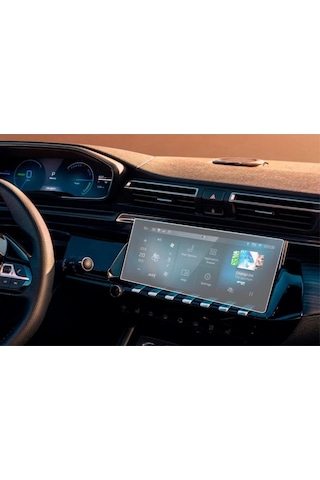 Peugeot 508 10 İnç Mat Ekran Koruyucu Multimedya Şeffaf