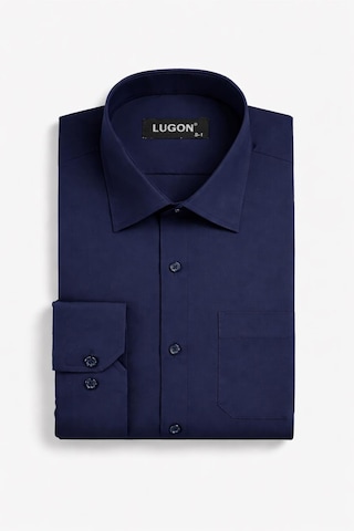 Classics Men Lugon Uzun Kol Klasik Erkek Gömlek 7548 Lacivert