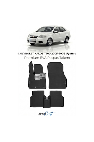 Chevrolet Kalos T200 2005-2008 Araca Özel 3d Havuzlu Eva Paspas Tam Set 5 Parça