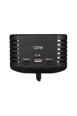 Olesson 2012 12-24v Çift Type-c - Tek Usb Girişli 120w 80cm Kablolu 3 Lü Araç Çakmak Çoklayıcı