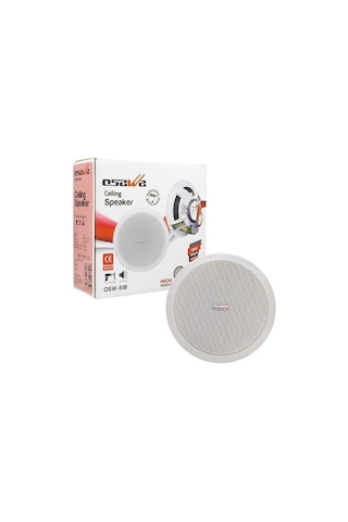 16 Cm 100v Hat Trafolu Beyaz Alçıpan Tavan Hoparlör