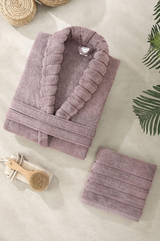 Mira Home Sku:smgstk6cb77497fa Mira Home Soft Elegance Banyo Tek Kişilik Bornoz Takımı%100 Pamuklu Mürdüm L-xl Sku: Smgstk6cb77497fa