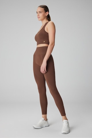 Jerf Gela Yüksek Bel, Esnek ve Toparlayıcı Spor Tayt Toprak 001