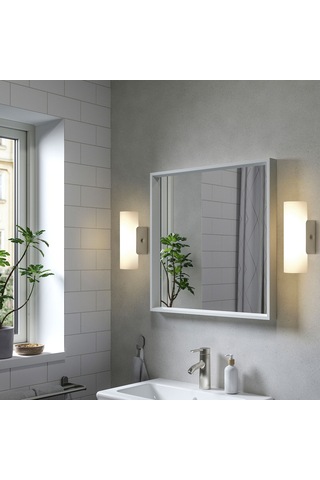 Ikea Nissedal Duvar Aynası 65x65 Cm Beyaz