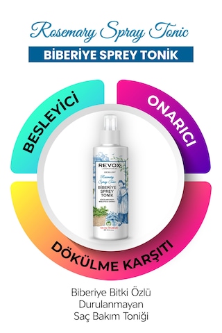 Revox Biberiye Bitki Özlü Dökülme Karşıtı Besleyici ve Onarıcı Tonik 2 x 200 ML