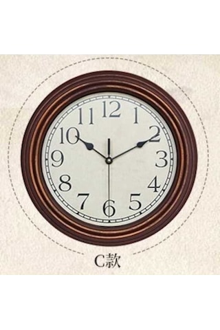 Trendooze Tasarım, Tarzı Şık Saati Retro Renkli Renki Lüks Kahve Duvar Çok Cm Avrupa Altın Ahşap 30 - Pd Çok Renki