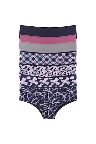 Kadın Külot Şort 7 Li Paket Likralı Mıxcolor 714012 R22 Çok Renkli