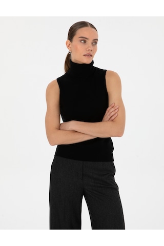 Pierre Cardin Kadın Siyah Kazak /triko 50316336-vr046 Siyah