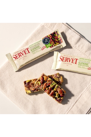 Servet Şekeri Meyveden Antep Fıstığı Krokan Bar 20g 6'lı Paket