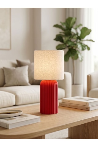 Tera Model - Led Abajur - Masa Lambası - Usb 5v İle Çalışır - Slim Led Aydınlatması Dahildir - Dekoratif Lamba - Renk Seçenekli Çok Renkli